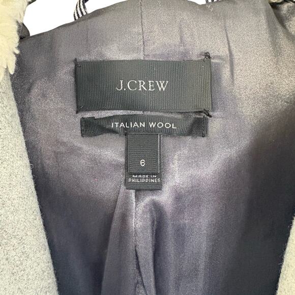J. Crew Gray Italian Wool size 6 - Picture 2 of 4